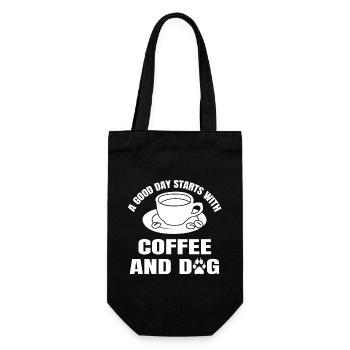 Dogs Dog Coffee Dog Owner Coffee Labrador - Gift Bag for Bottles - black - Front