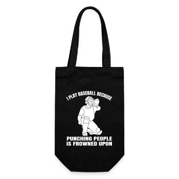 Baseball Gift Baseball Lovers Baseball Game - Gift Bag for Bottles - black - Front