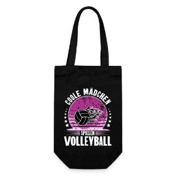 Volleyball - Geschenkbeutel für Flaschen - Schwarz - Vorne