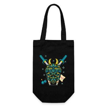 Monstre samouraï - Sac à bouteille - noir - Devant