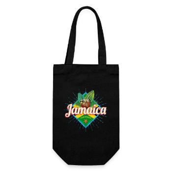 Jamaica Caribbean Retro Flag Holiday Vintage Island - Gift Bag for Bottles - black - Front