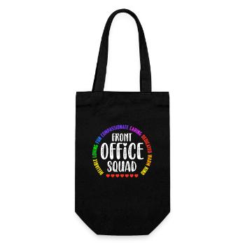 Cute School Secretary Admin Appreciation Assistant - Gift Bag for Bottles - black - Front