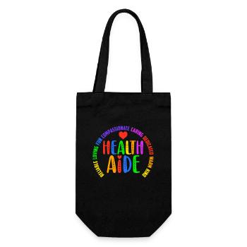 Fun Squad School Assistant Principal Health Aide - Geschenkbeutel für Flaschen - Schwarz - Vorne