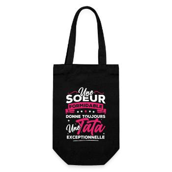 Une sœur formidable donne une tata exceptionnelle - Sac à bouteille - noir - Devant