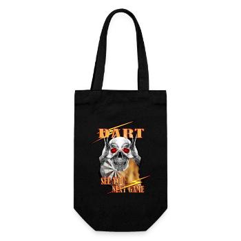 Dart Skull See You Next Game, Dartdesign Darts - Gift Bag for Bottles - black - Front