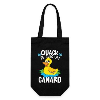 Je Suis Un Canard - Sac à bouteille - noir - Devant
