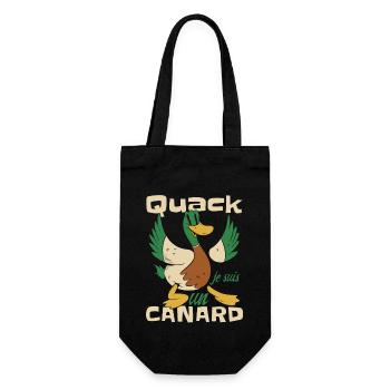 Je Suis Un Canard - Sac à bouteille - noir - Devant