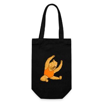 Capybara Yoga Gymnastique Costume - Sac à bouteille - noir - Devant