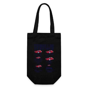 Things I Do In My Spare Time Funny Car Enthusiast - Gift Bag for Bottles - black - Front