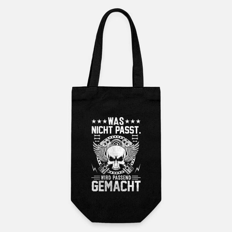 Was Nicht Passt Wird Passend Gemacht - Geschenkbeutel für Flaschen - Schwarz