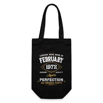 Les légendes sont nées en février 1972 - Sac à bouteille - noir - Devant