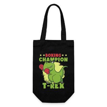 Boxer Boxe T-Rex Dinosaure - Sac à bouteille - noir - Devant