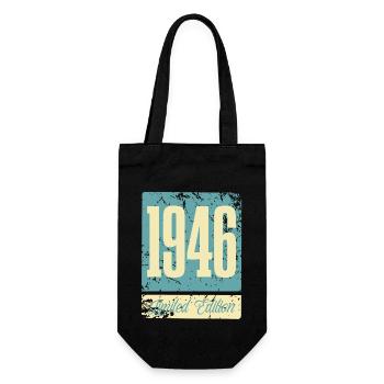 1946 Naissance Anniversaire Année de naissance - Sac à bouteille - noir - Devant