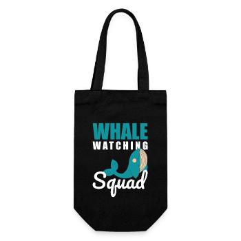 Whale Watching Humpback Blue Whale Cetacean - Geschenkbeutel für Flaschen - Schwarz - Vorne