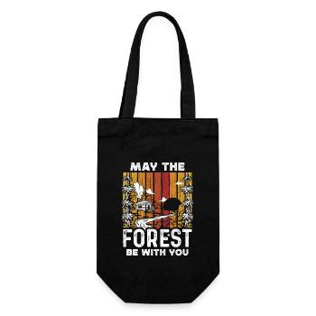 Bushcraft - May The Forest Be With You - Gift Bag for Bottles - black - Front