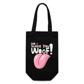 Trame! Drôle de dicton pour les propriétaires de chiens Halloween - Sac à bouteille - noir - Devant