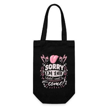 Drôle de dire sarcasme que je ne voulais pas venir - Sac à bouteille - noir - Devant