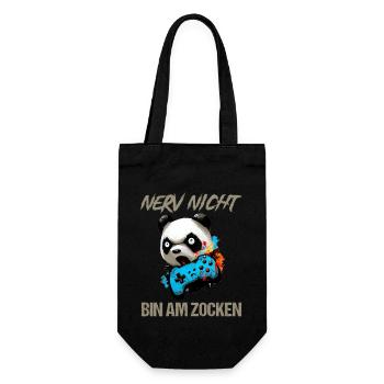 Nur noch eine Runde dann hör ich auf Kinder Gaming - Geschenkbeutel für Flaschen - Schwarz - Vorne