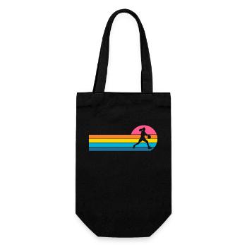 Basketball Basketballerin Frauen Basketball - Geschenkbeutel für Flaschen - Schwarz - Vorne