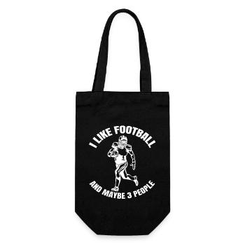 Entraîneur de football américain Fan de football - Sac à bouteille - noir - Devant