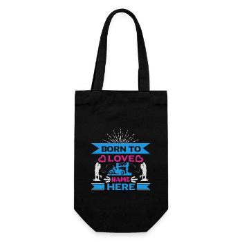 NÉ POUR AIMER LE NOM ICI - Sac à bouteille - noir - Devant