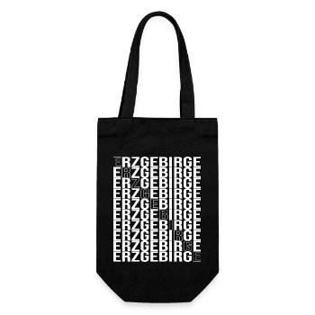 Erzgebirge meine Liebe - Geschenkbeutel für Flaschen - Schwarz - Vorne