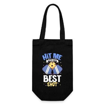 Pickleball Player Pickleball Paddle Pickleball - Gift Bag for Bottles - black - Front