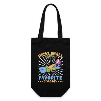 Pickleball Player Pickleball Paddle Pickleball - Geschenkbeutel für Flaschen - Schwarz - Vorne