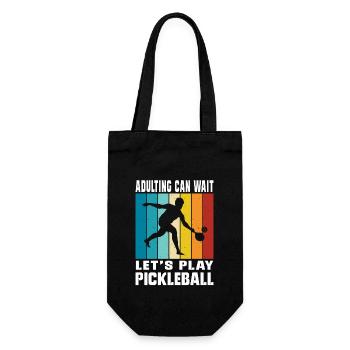 Pickleball Player Pickleball Paddle Pickleball - Gift Bag for Bottles - black - Front