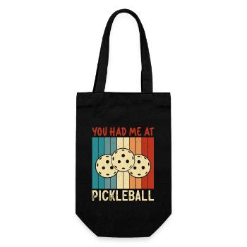 Pickleball Player Pickleball Paddle Pickleball - Geschenkbeutel für Flaschen - Schwarz - Vorne