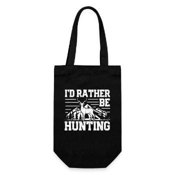 True Hunting I'd Rather Be Hunting - Geschenkbeutel für Flaschen - Schwarz - Vorne