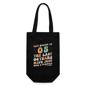 5ème anniversaire Homme Femme 2023 Drôle de vie groovy - Sac à bouteille - noir - Devant