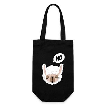 Non, je n’ai pas à le faire! - Lama - Dire - Sac à bouteille - noir - Devant