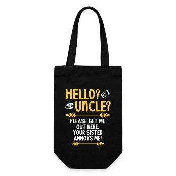 Salut mon oncle, s’il te plaît, s’il te plaît, sors-moi d’ici - Sac à bouteille - noir - Devant