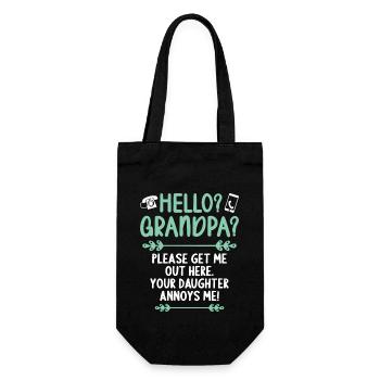 Salut grand-père, s’il te plaît, sortez-moi d’ici - Sac à bouteille - noir - Devant