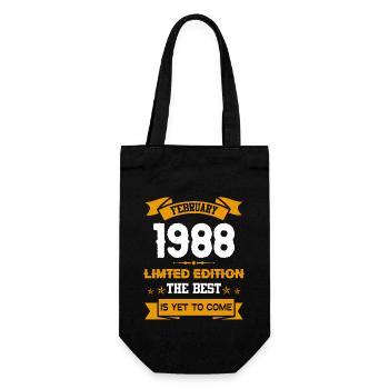 Février 1988 Cadeau d’anniversaire - Sac à bouteille - noir - Devant