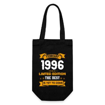 February 1996 Birthday present - Gift Bag for Bottles - black - Front