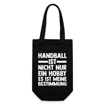 Handballspieler Handballer Handballverein Handball - Geschenkbeutel für Flaschen - Schwarz - Vorne