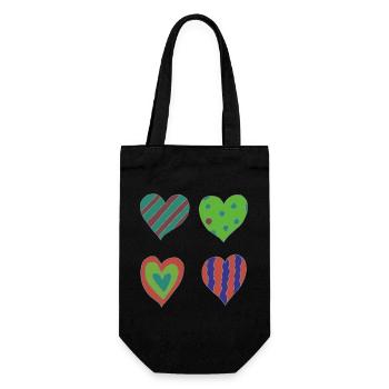 Variation cardiaque - Sac à bouteille - noir - Devant