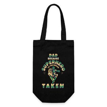Dad because superhero is already taken - Sac à bouteille - noir - Devant