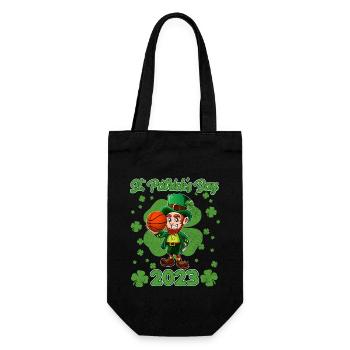 Saint-Patrick 2023 Basketball Leprechaun - Sac à bouteille - noir - Devant