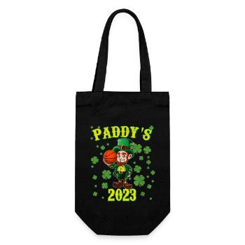 St Patricks Day 2023 Leprechaun Kids Basketball - Sac à bouteille - noir - Devant