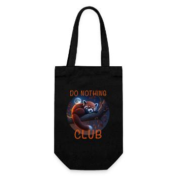 Red panda - Gift Bag for Bottles - black - Front