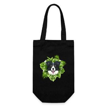 Tropical Border Collie - Sac à bouteille - noir - Devant
