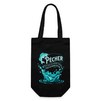 Pêche Cadeau pour Pêcheur Sport Citation Humour - Sac à bouteille - noir - Devant