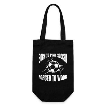 Fußballmannschaft Fußballspieler Fußballdesign - Geschenkbeutel für Flaschen - Schwarz - Vorne