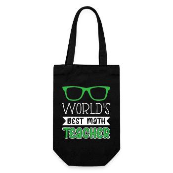 Le meilleur professeur de mathématiques au monde - Sac à bouteille - noir - Devant