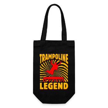 Trampolin-Legende - Geschenkbeutel für Flaschen - Schwarz - Vorne