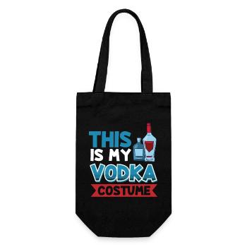 Ceci est mon costume de vodka - Sac à bouteille - noir - Devant
