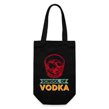 École de vodka - Sac à bouteille - noir - Devant